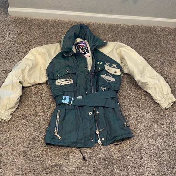 SPIDER RARE Vintage USA Ski Jacket 90’S UK 10 S (7AG) - Picture 2 of 16